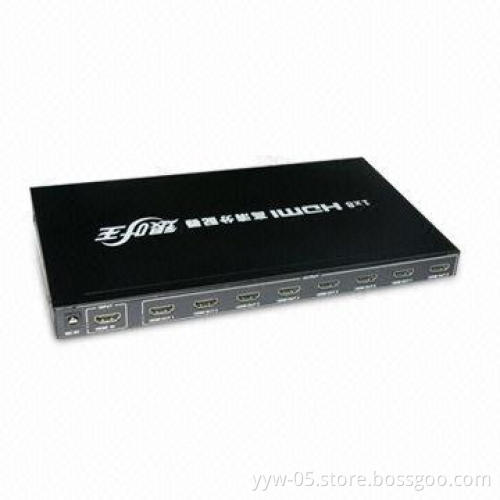 HDMI Splitter, 1 x 4, 1-in-4 Out, 1,080P, 3D